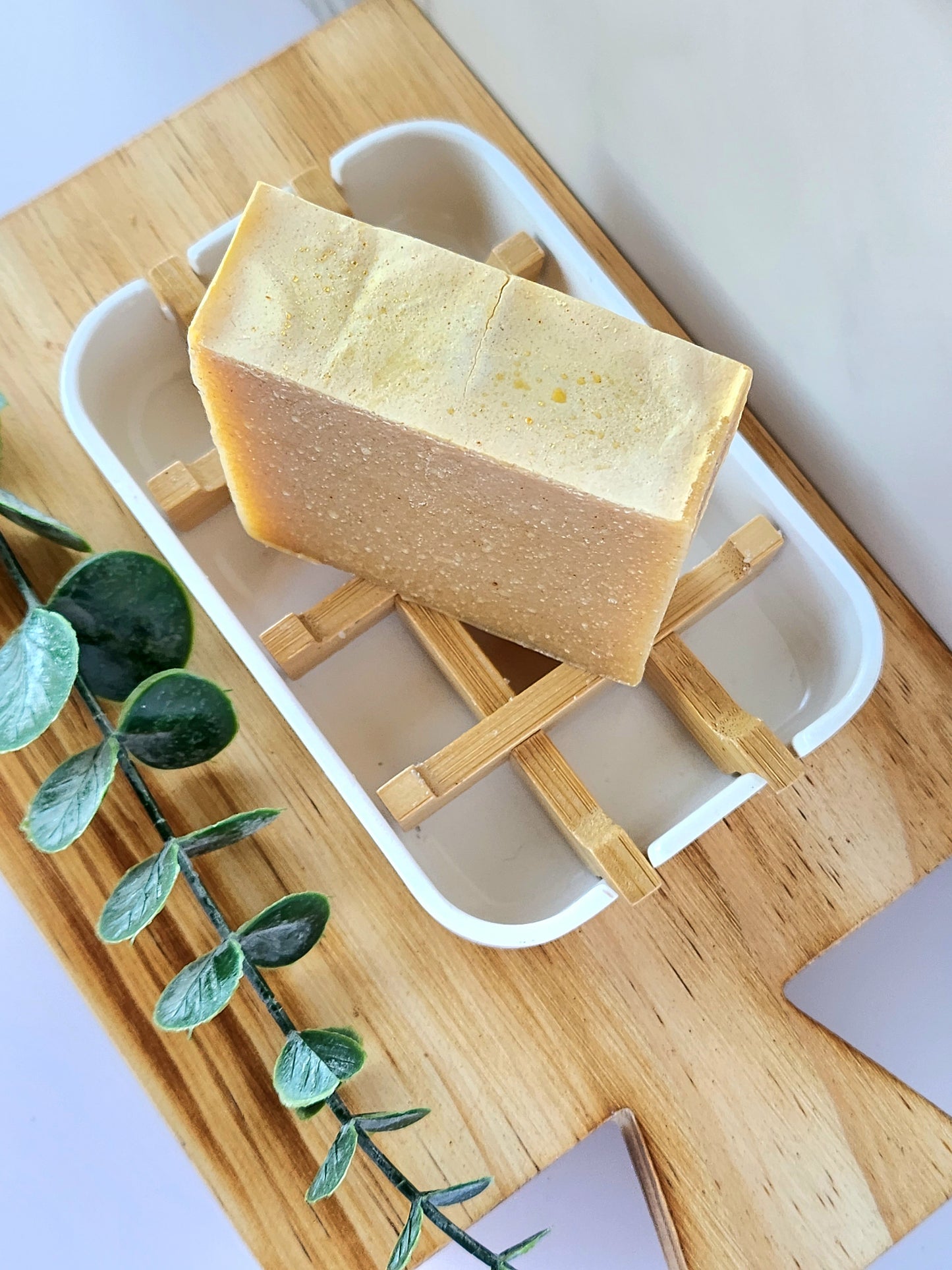 Turmeric and Kaolin Clay Unscented Cold Process Soap Bar