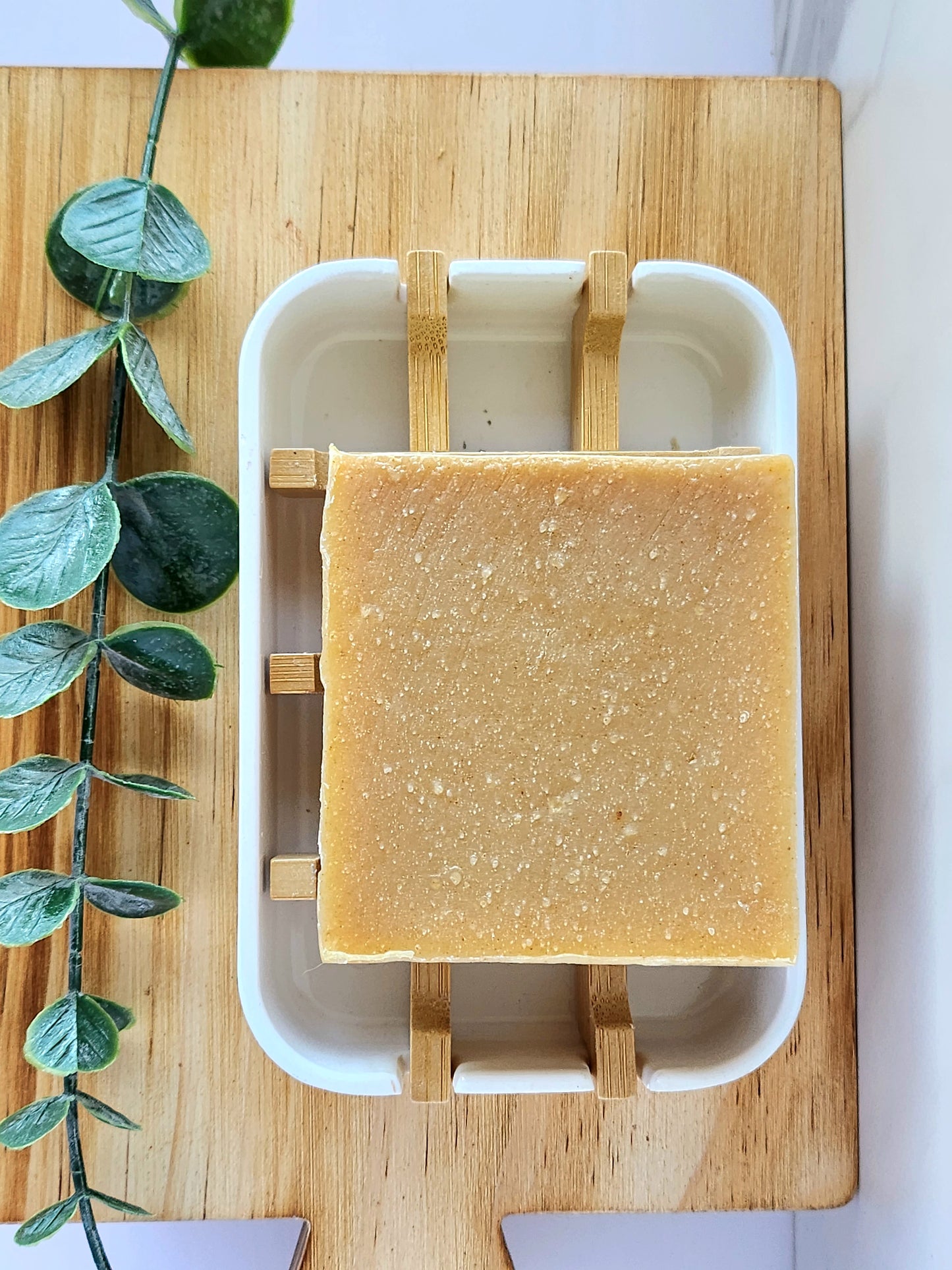 Turmeric and Kaolin Clay Unscented Cold Process Soap Bar