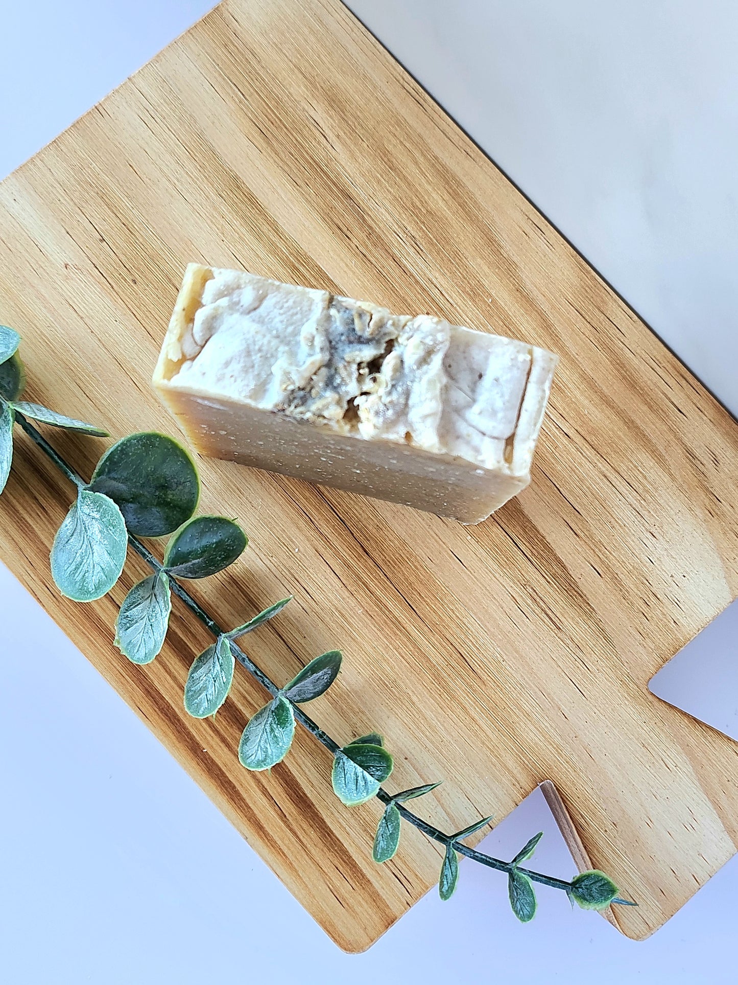 Lavender and Kaolin Clay Unscented Cold Process Soap Bar