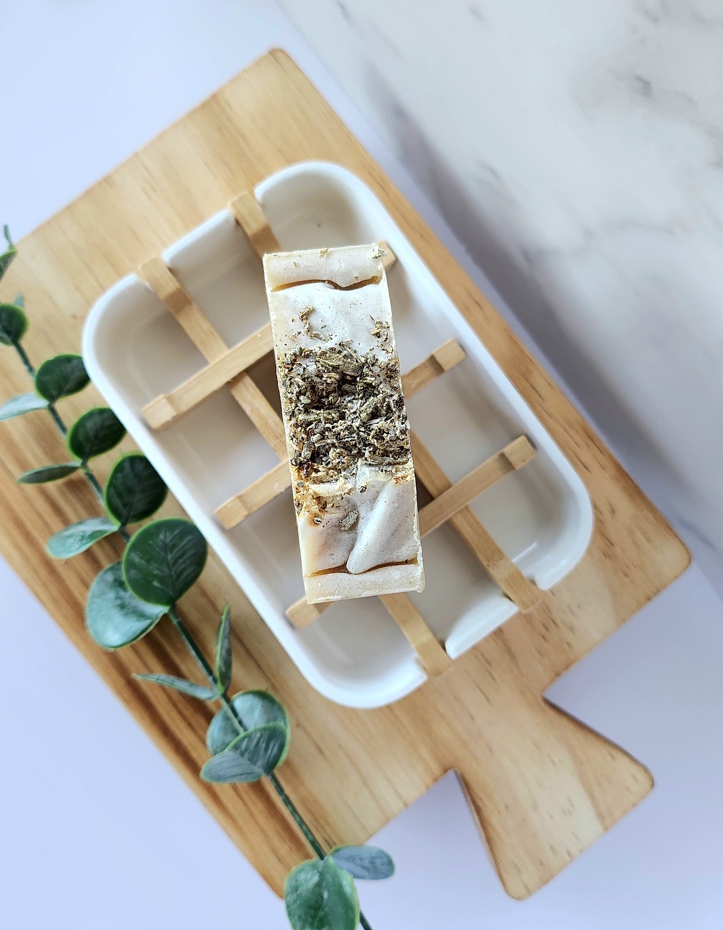 Sage and Kaolin Clay Unscented Cold Process Soap Bar
