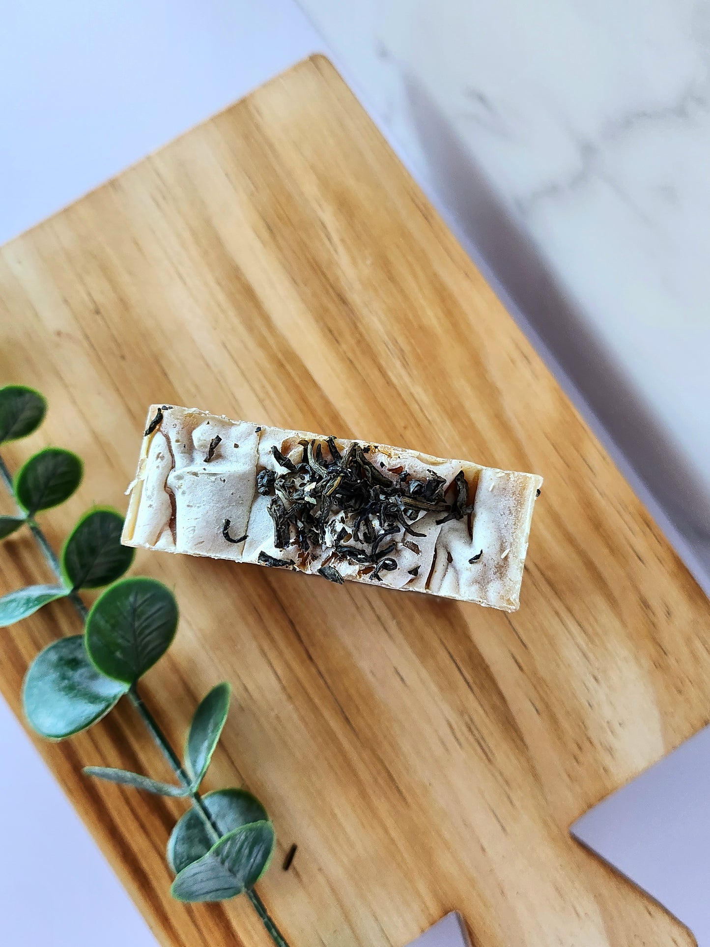Green Tea and Kaolin Clay Unscented Cold Process Soap Bar