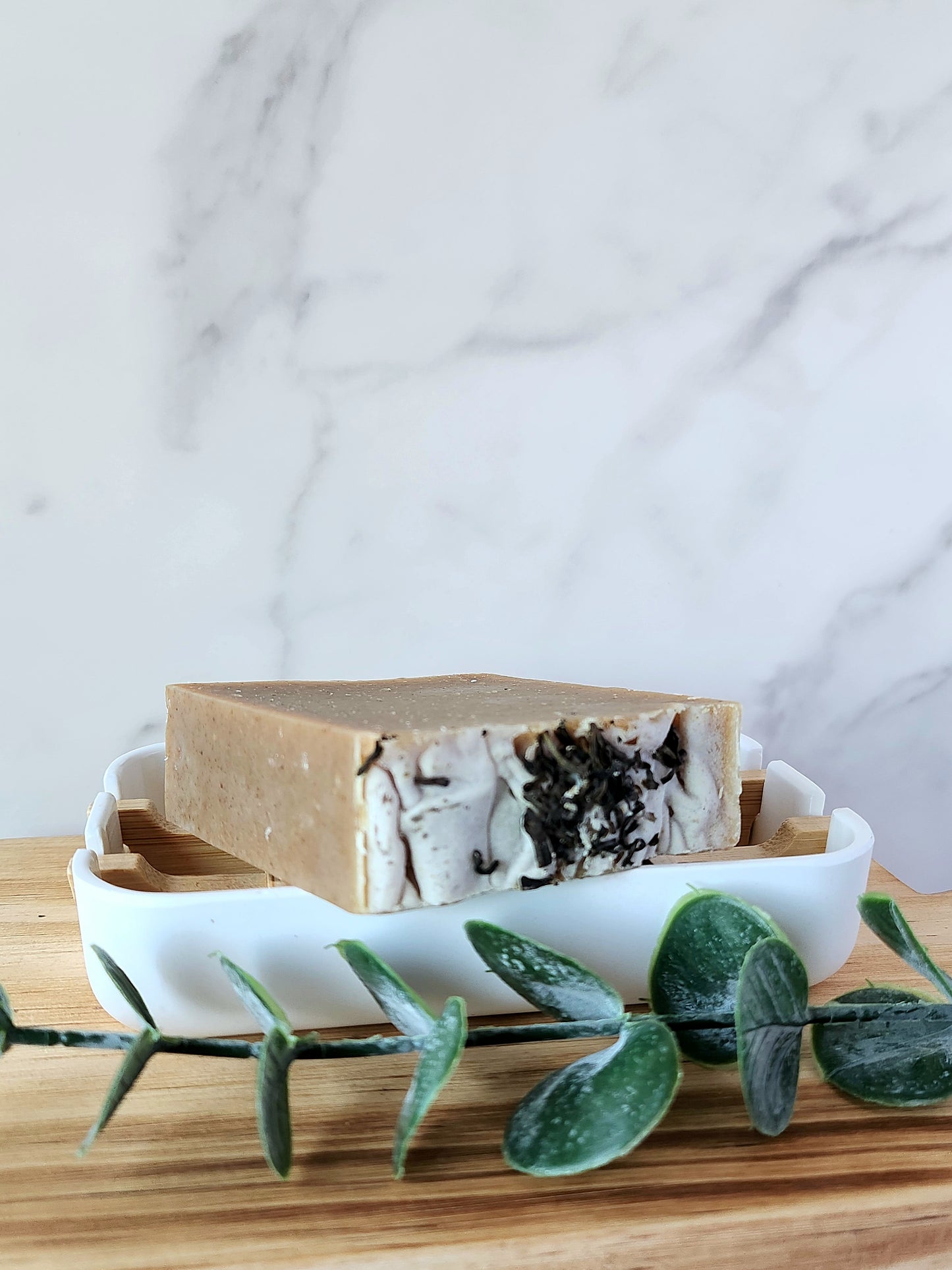 Green Tea and Kaolin Clay Unscented Cold Process Soap Bar