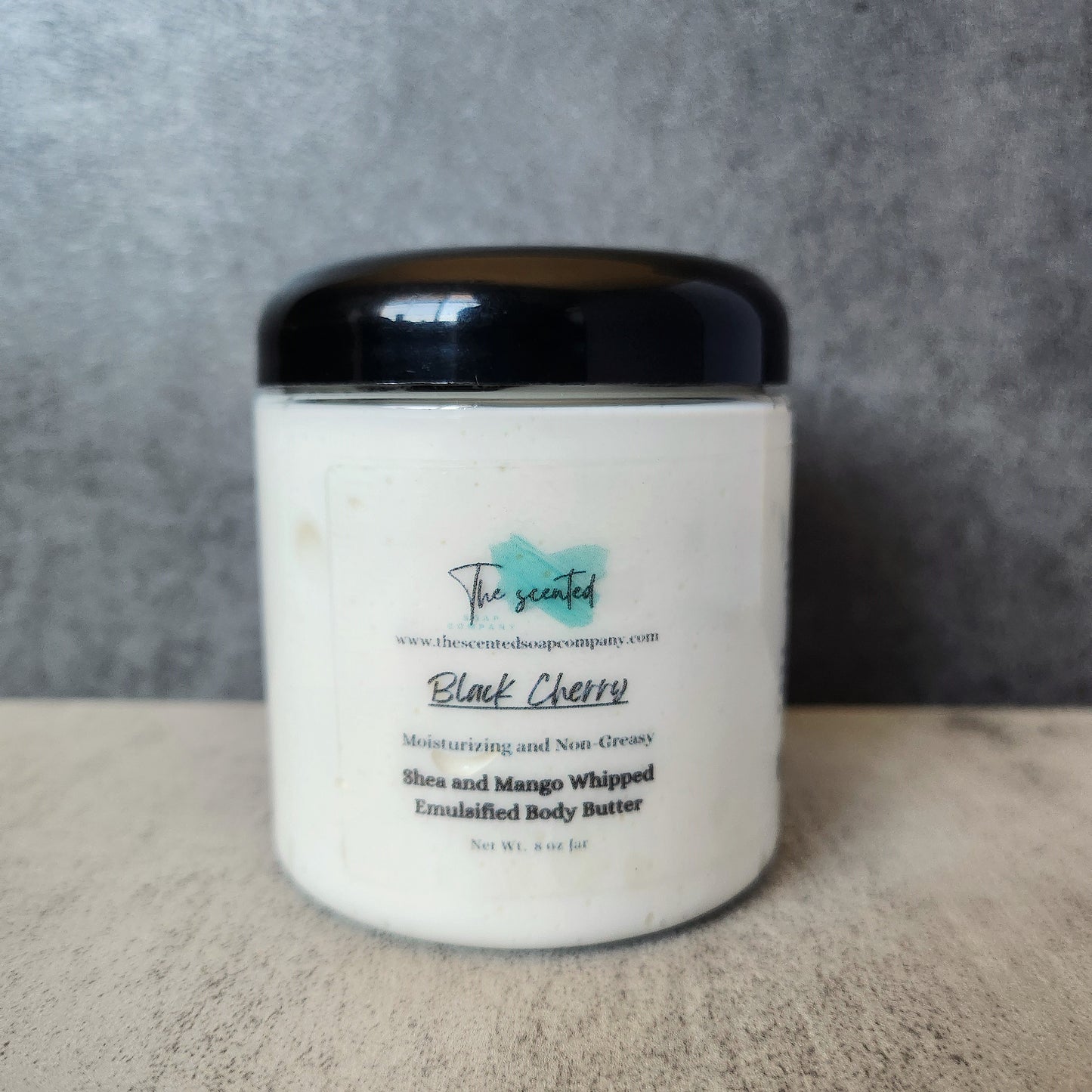 BLACK CHERRY Emulsified Body Butter Shea Butter and Mango Butter Moisturizing Body Butter 8 oz