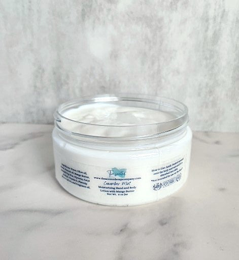 CUCUMBER MINT Moisturizing Hand and Body Lotion 8 oz Jar