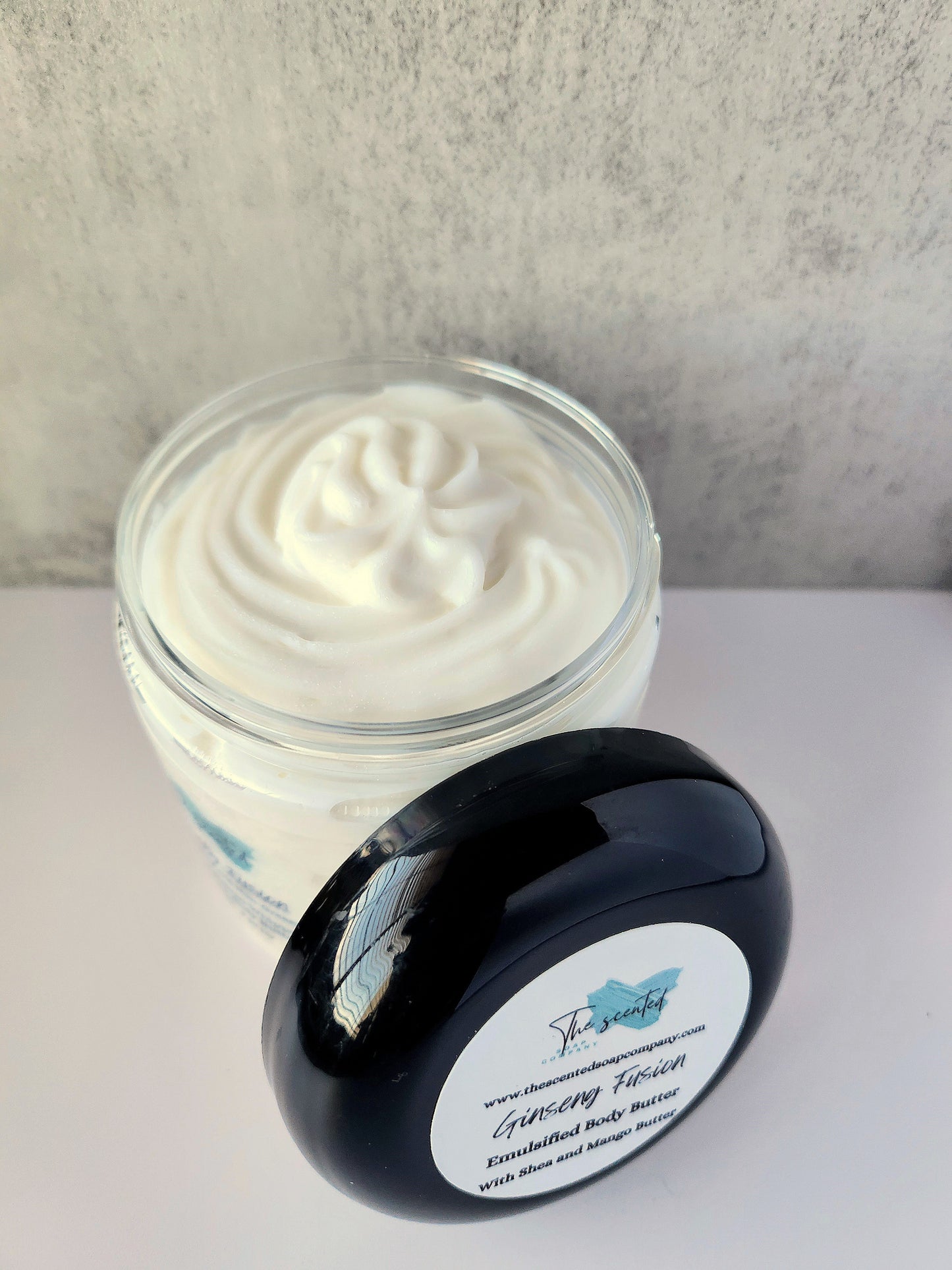 GINSENG FUSION Shea Butter and Mango Butter Moisturizing Emulsified Body Butter 8 oz