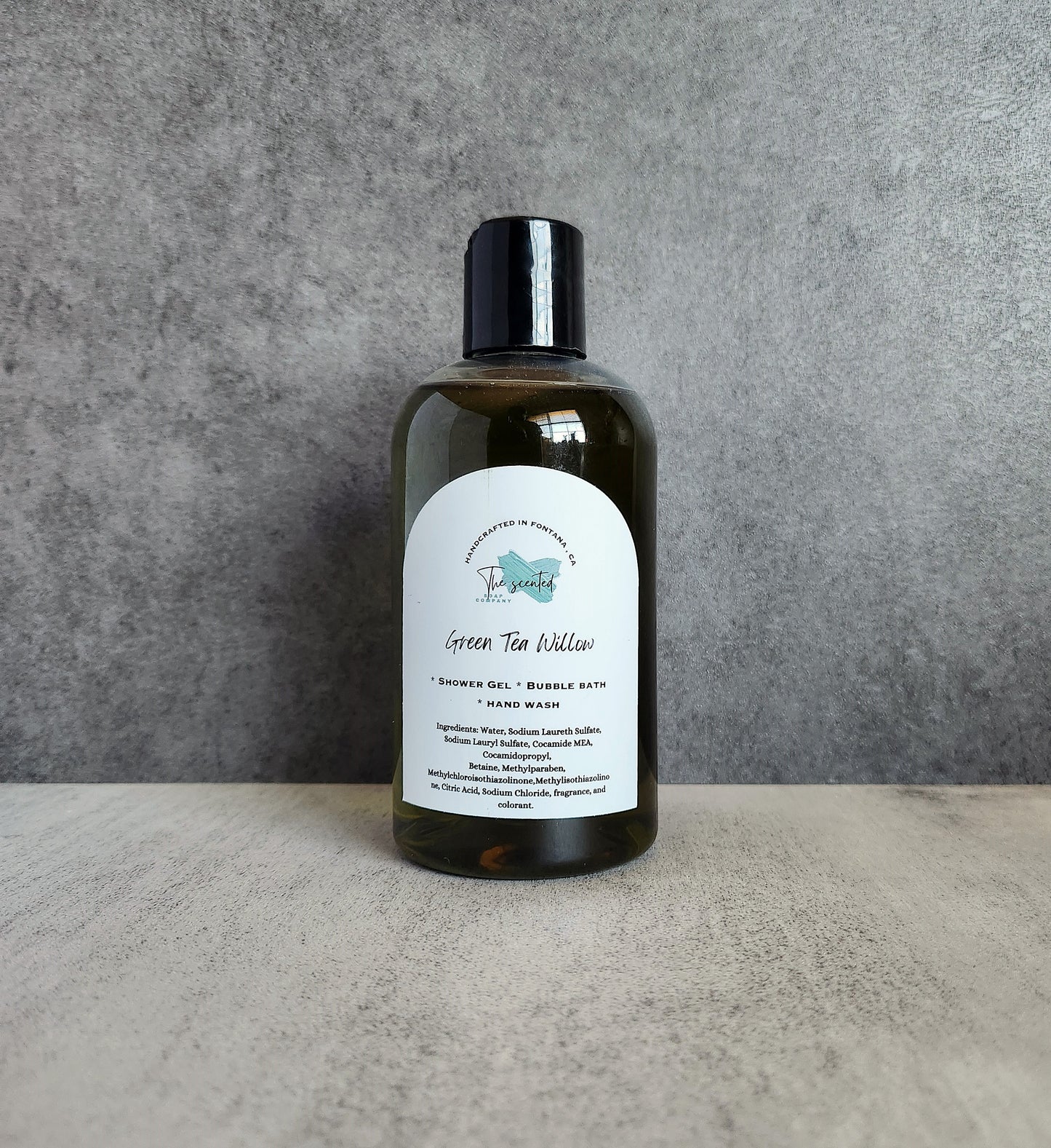 GREEN TEA & WILLOW Shower Gel Bubble Bath Hand Wash Body Wash 8 oz