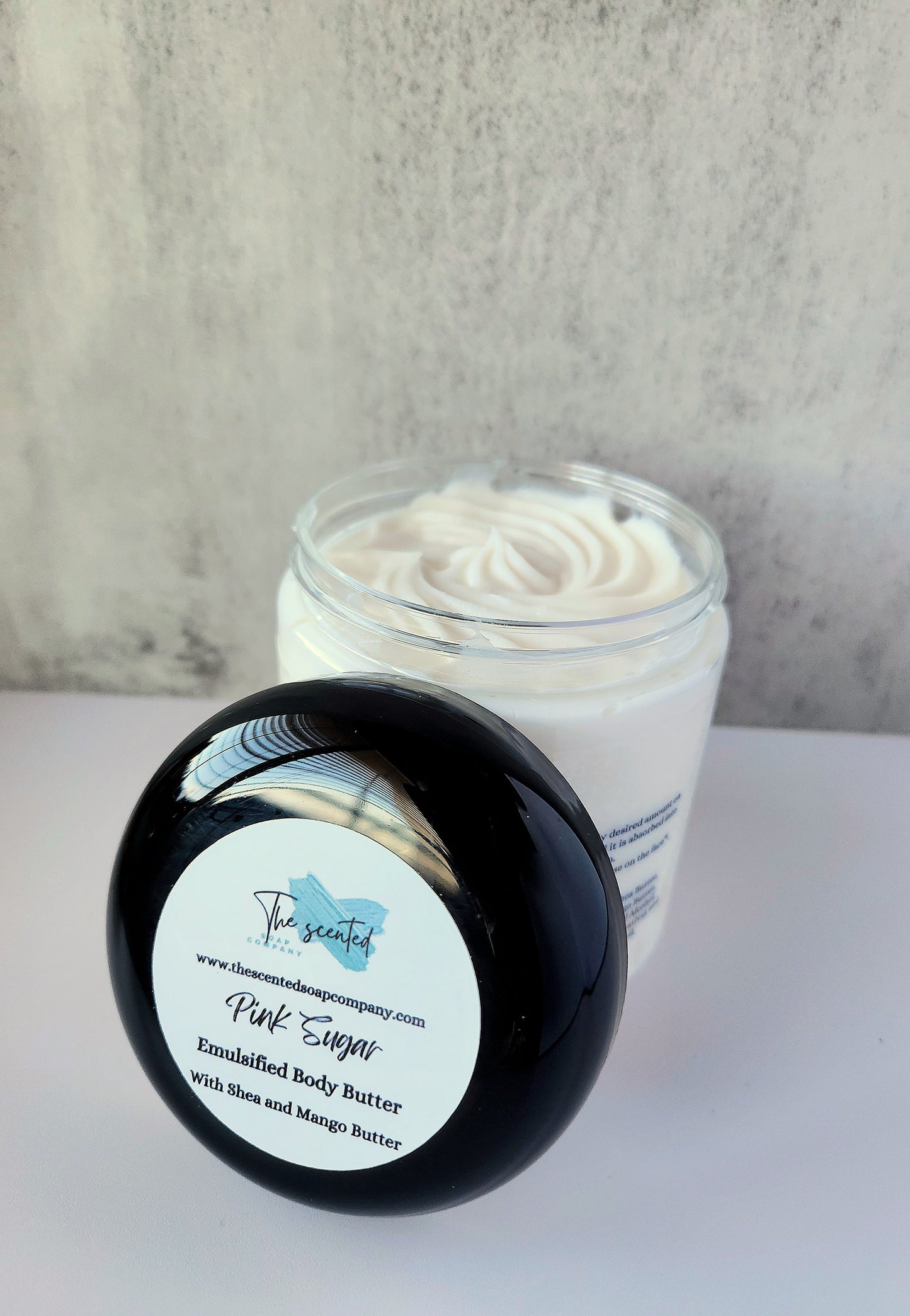PINK SUGAR Emulsified Body Butter Shea Butter and Mango Butter Moisturizing Body Butter 8 oz