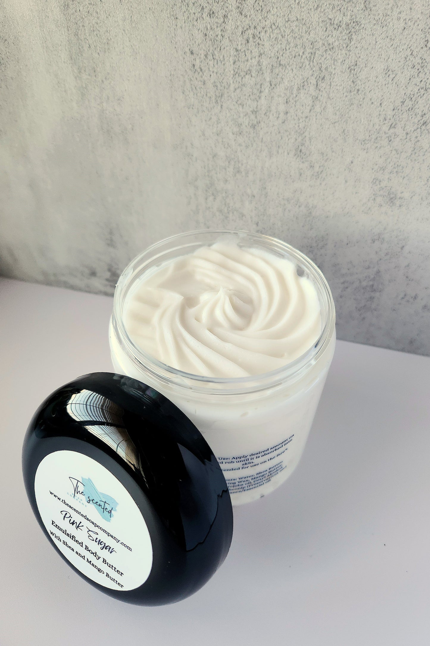 PINK SUGAR Emulsified Body Butter Shea Butter and Mango Butter Moisturizing Body Butter 8 oz
