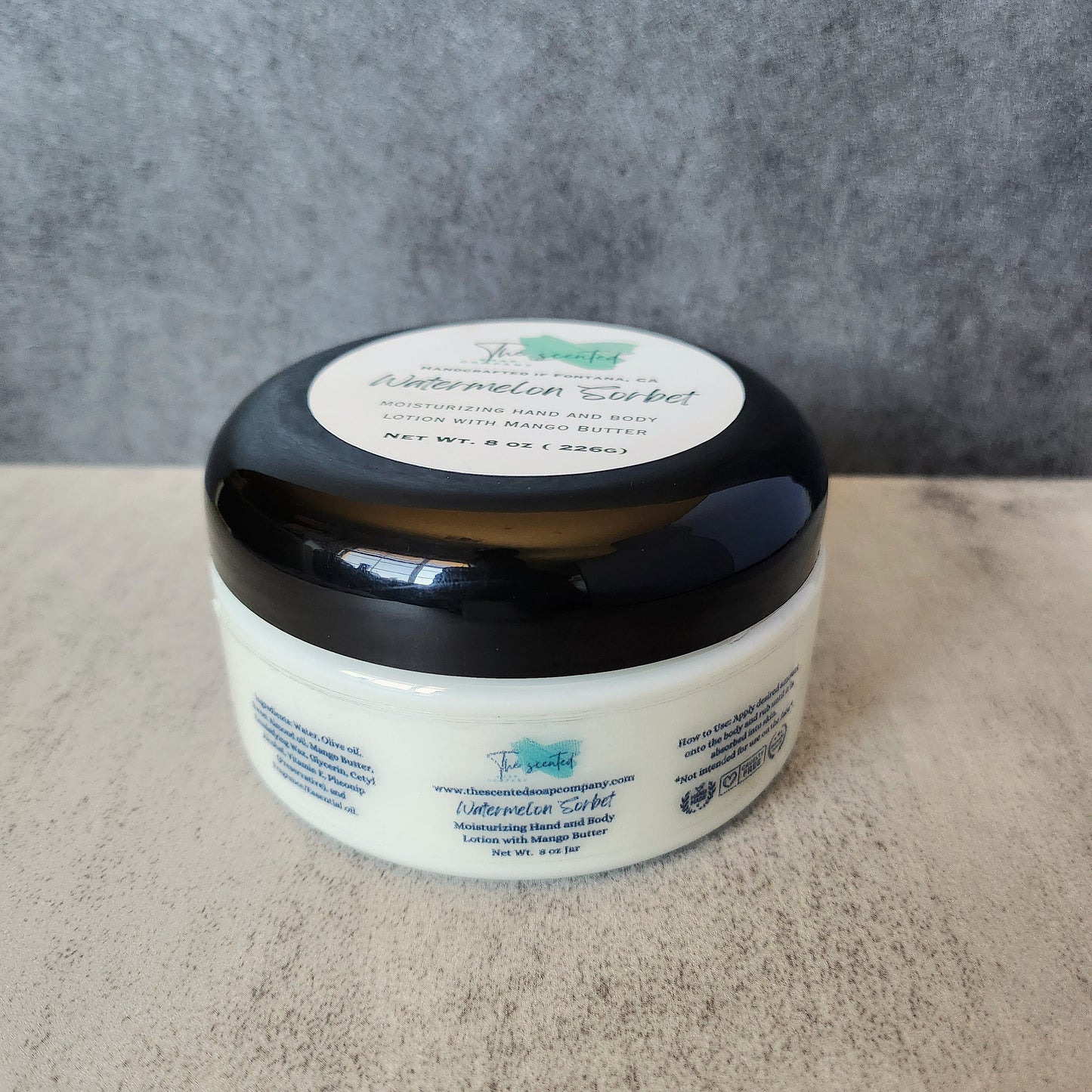 WATERMELON SORBET Moisturizing Hand and Body Lotion 8 oz Jar