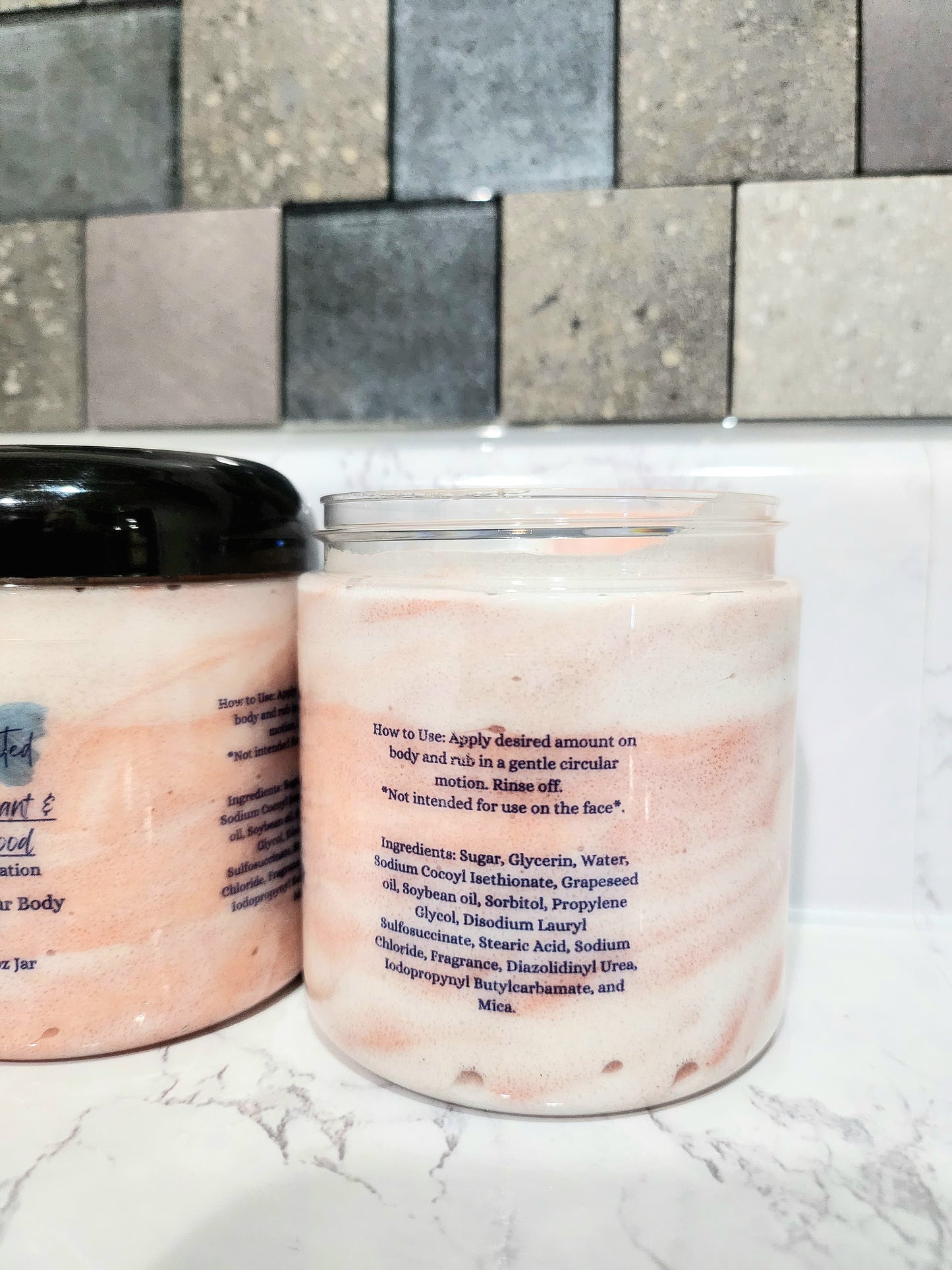 WILD CURRANT and SANDALWOOD Foaming Sugar Body Scrub 8 oz