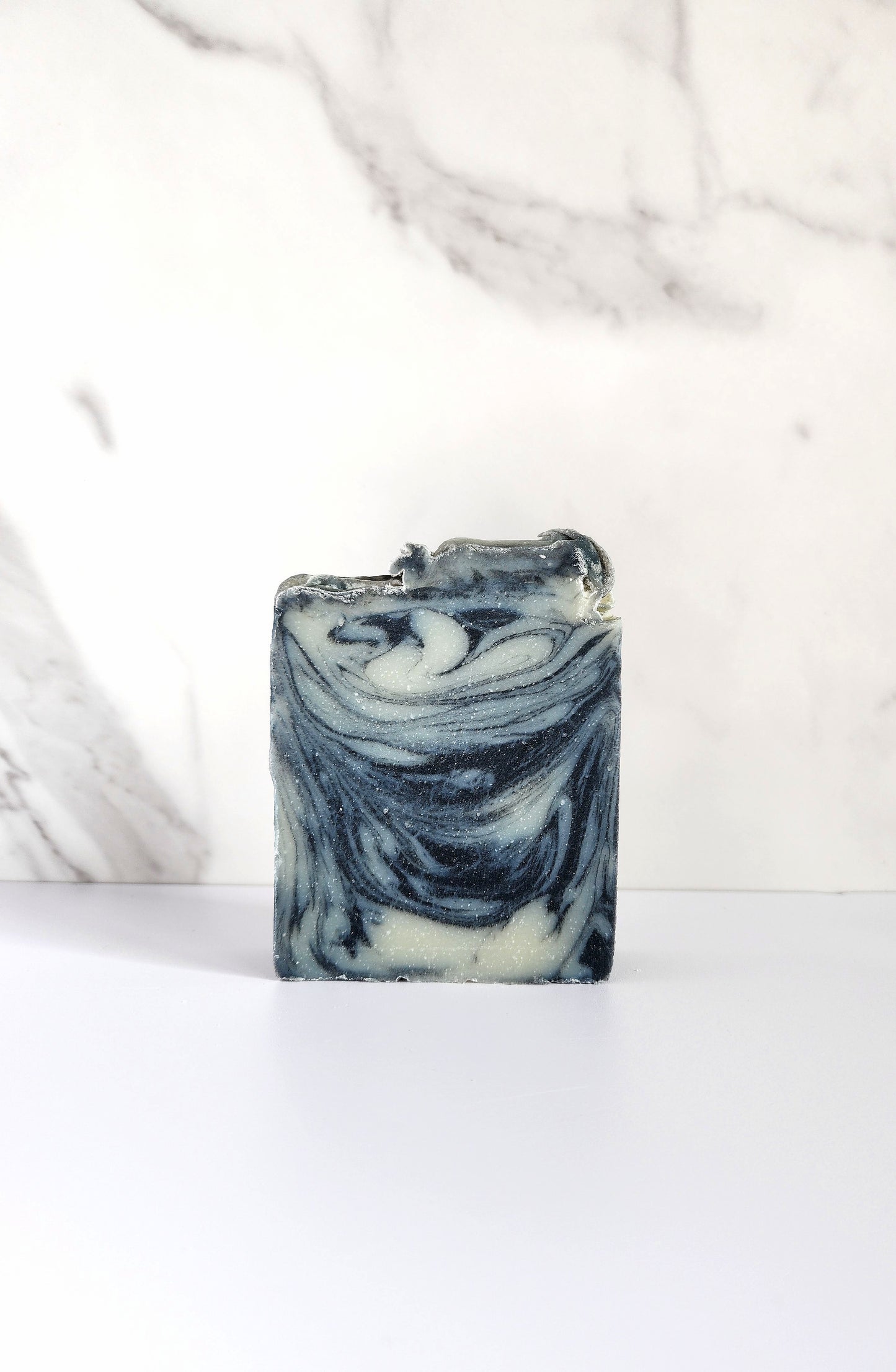 Black Leather and Vetiver Men's Cold Process Soap Bar made with Activated Charcoal 5 oz