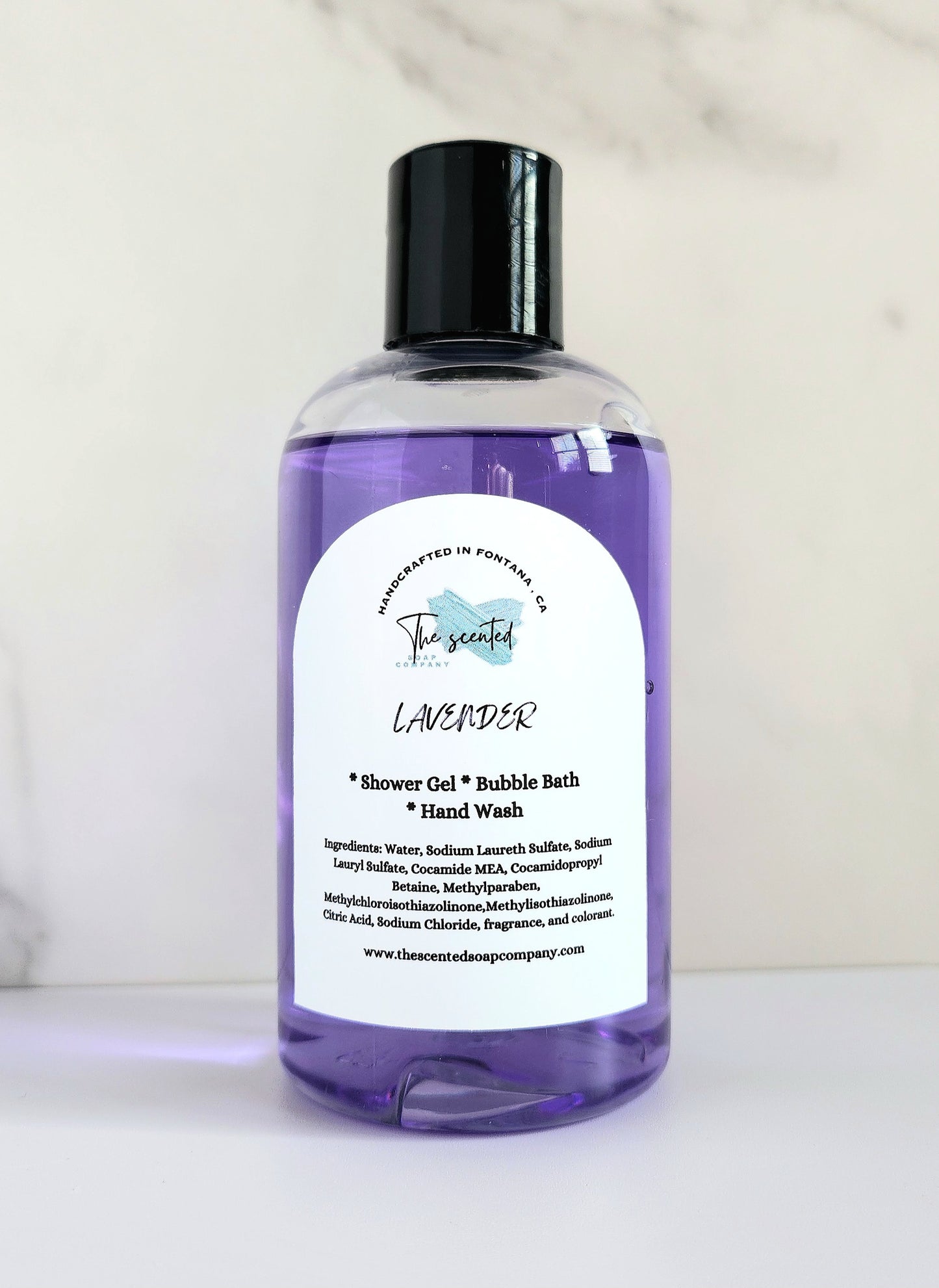 LAVENDER Shower Gel Body Wash Bubble Bath Hand Soap Liquid Soap 8 oz