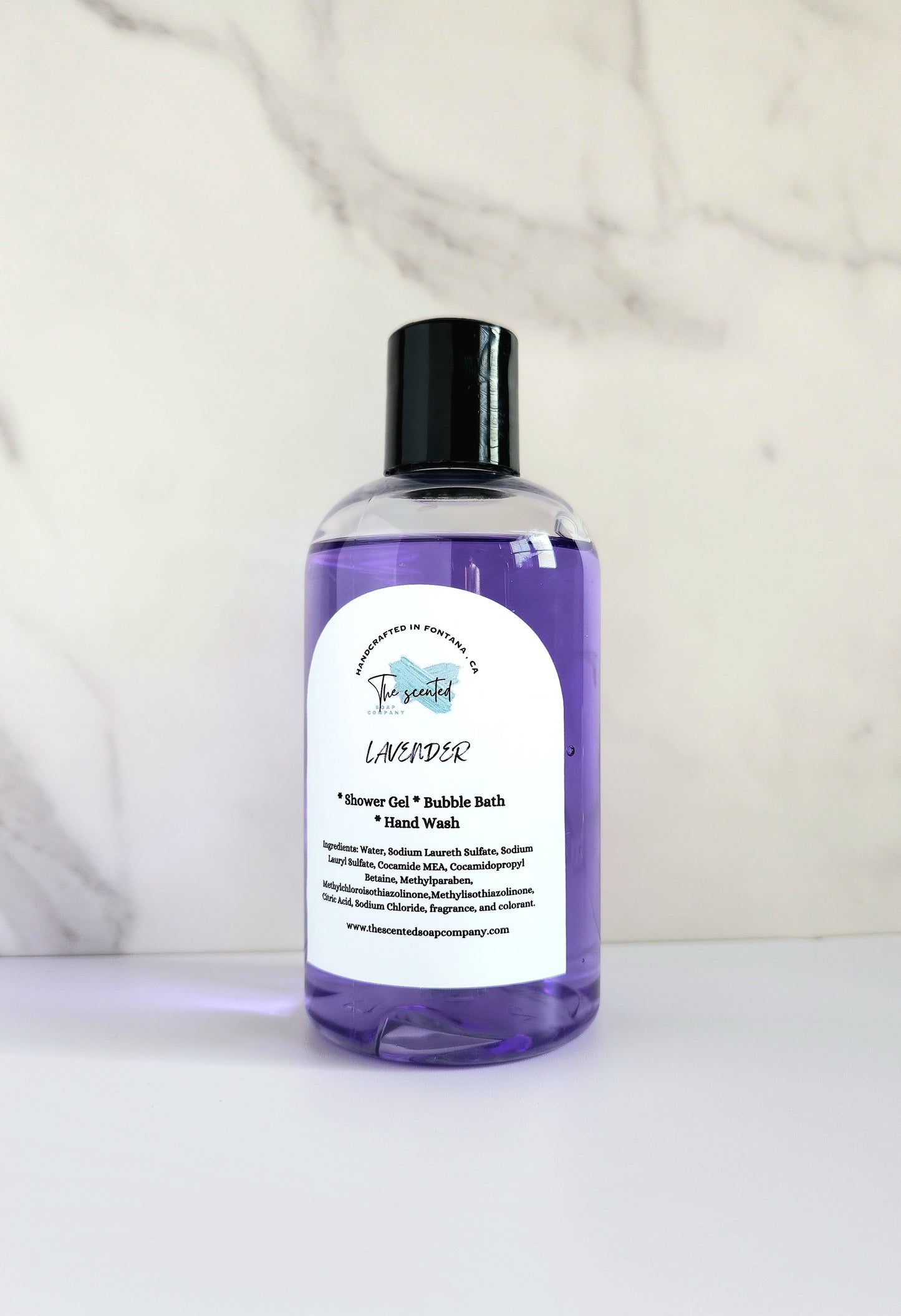 LAVENDER Shower Gel Body Wash Bubble Bath Hand Soap Liquid Soap 8 oz