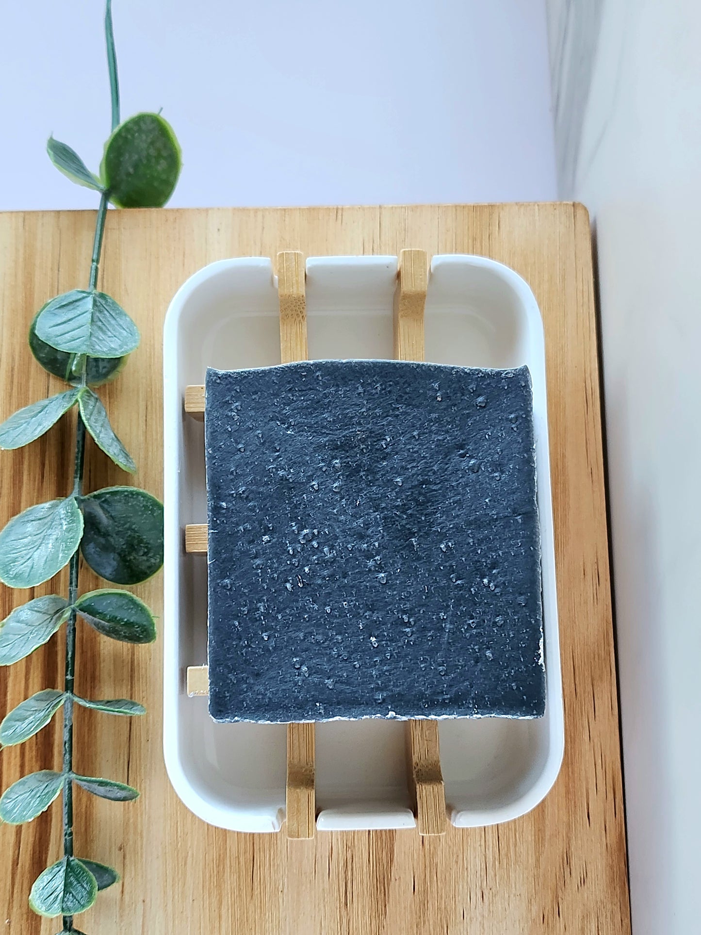 Activated Charcoal and Kaolin Clay Unscented Cold Process Soap Bar