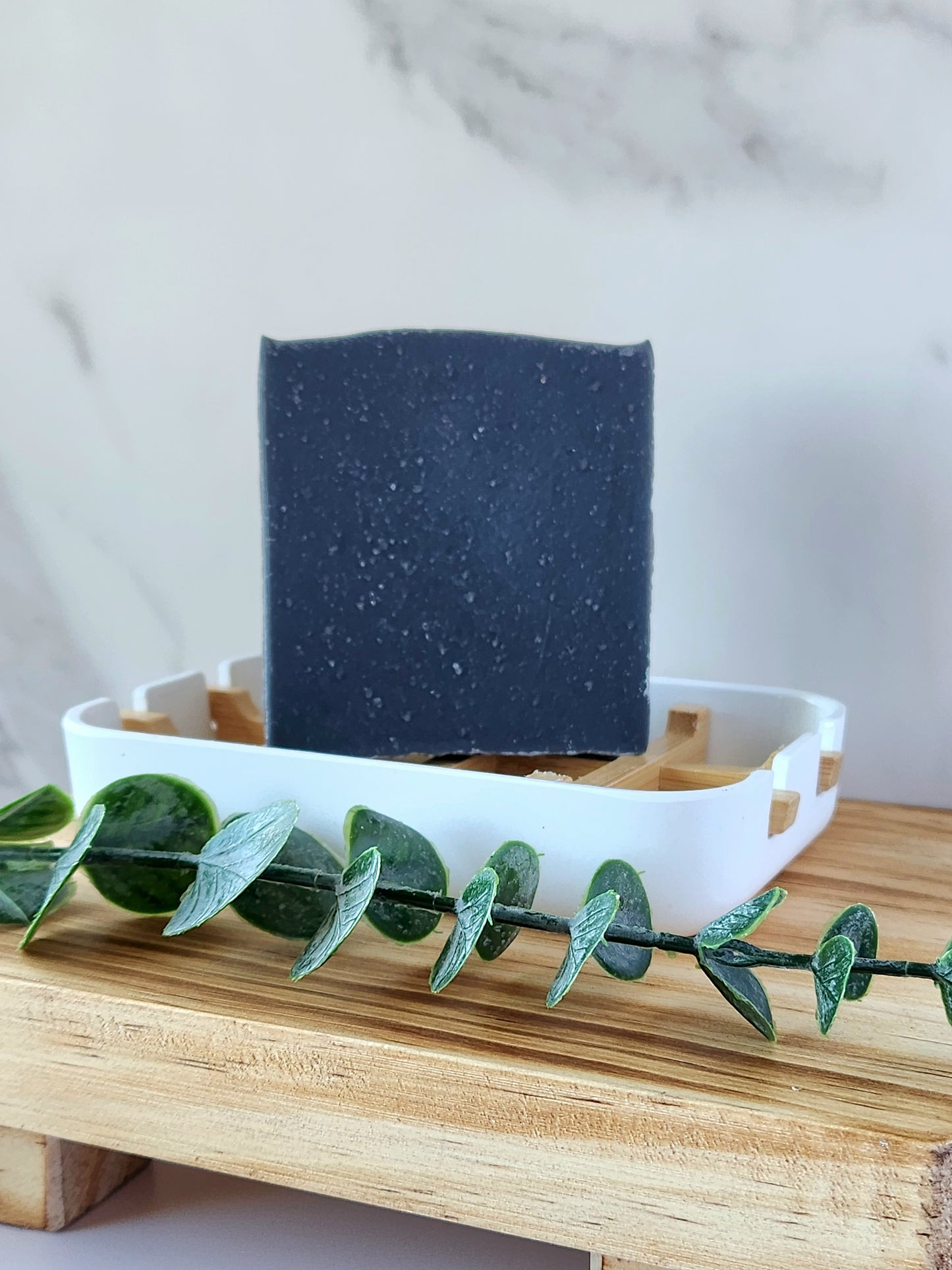 Activated Charcoal and Kaolin Clay Unscented Cold Process Soap Bar