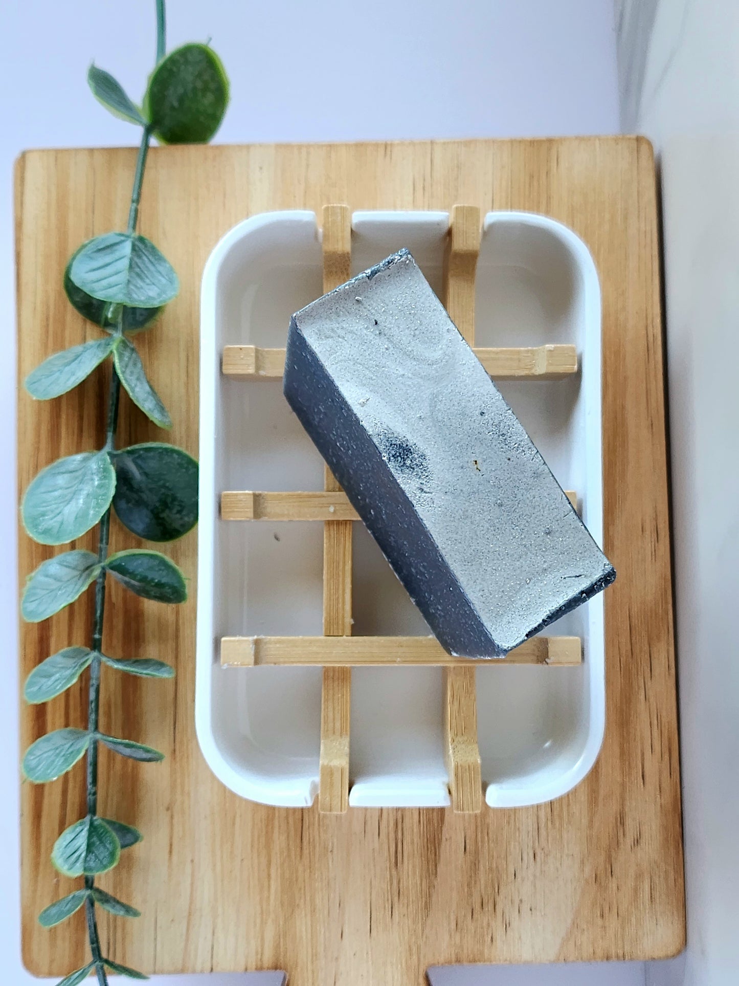 Activated Charcoal and Kaolin Clay Unscented Cold Process Soap Bar