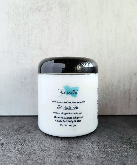 Hot Apple Pie Shea Butter and Mango Butter Moisturizing Emulsified Body Butter 8 oz