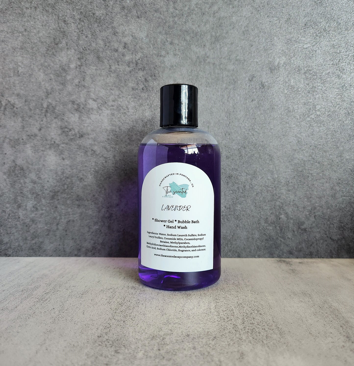 LAVENDER Shower Gel Body Wash Bubble Bath Hand Soap Liquid Soap 8 oz