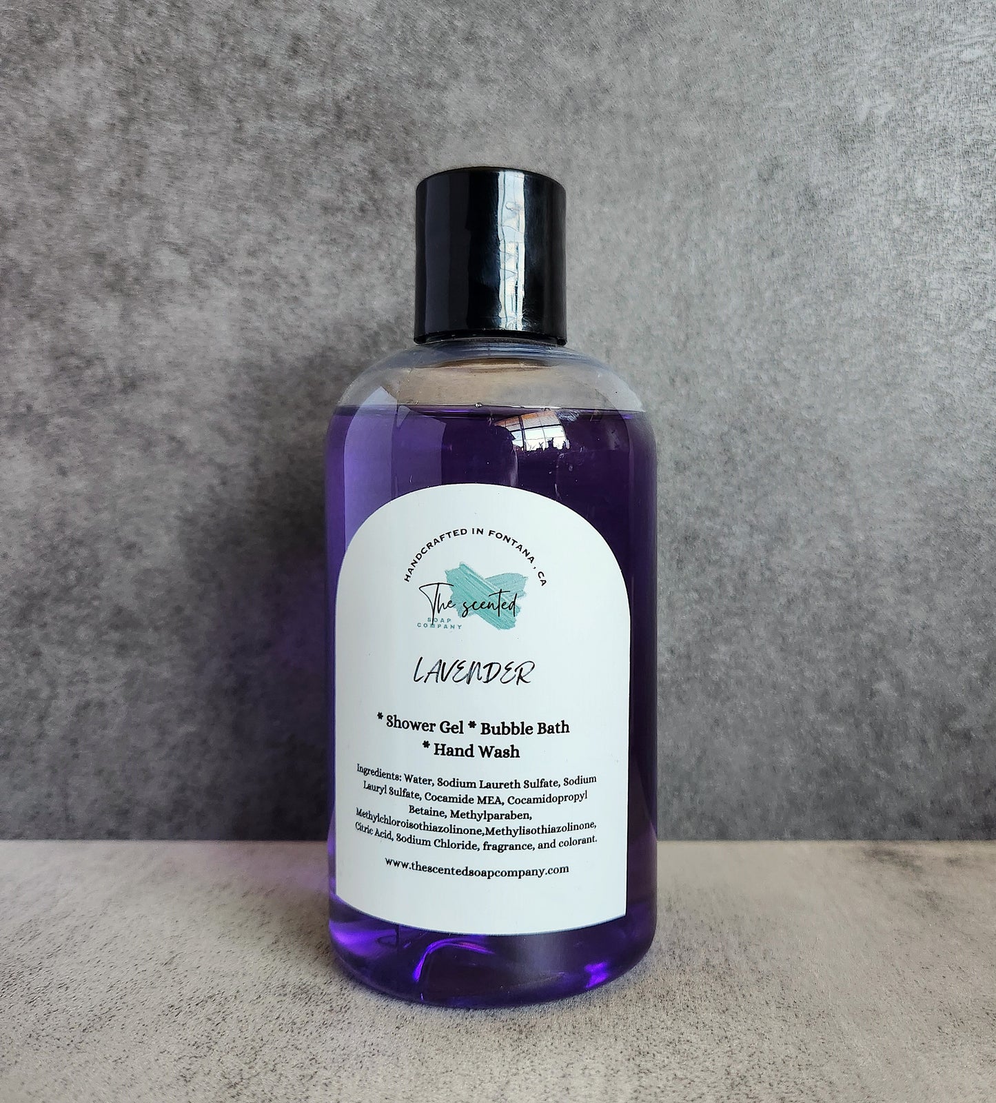 LAVENDER Shower Gel Body Wash Bubble Bath Hand Soap Liquid Soap 8 oz